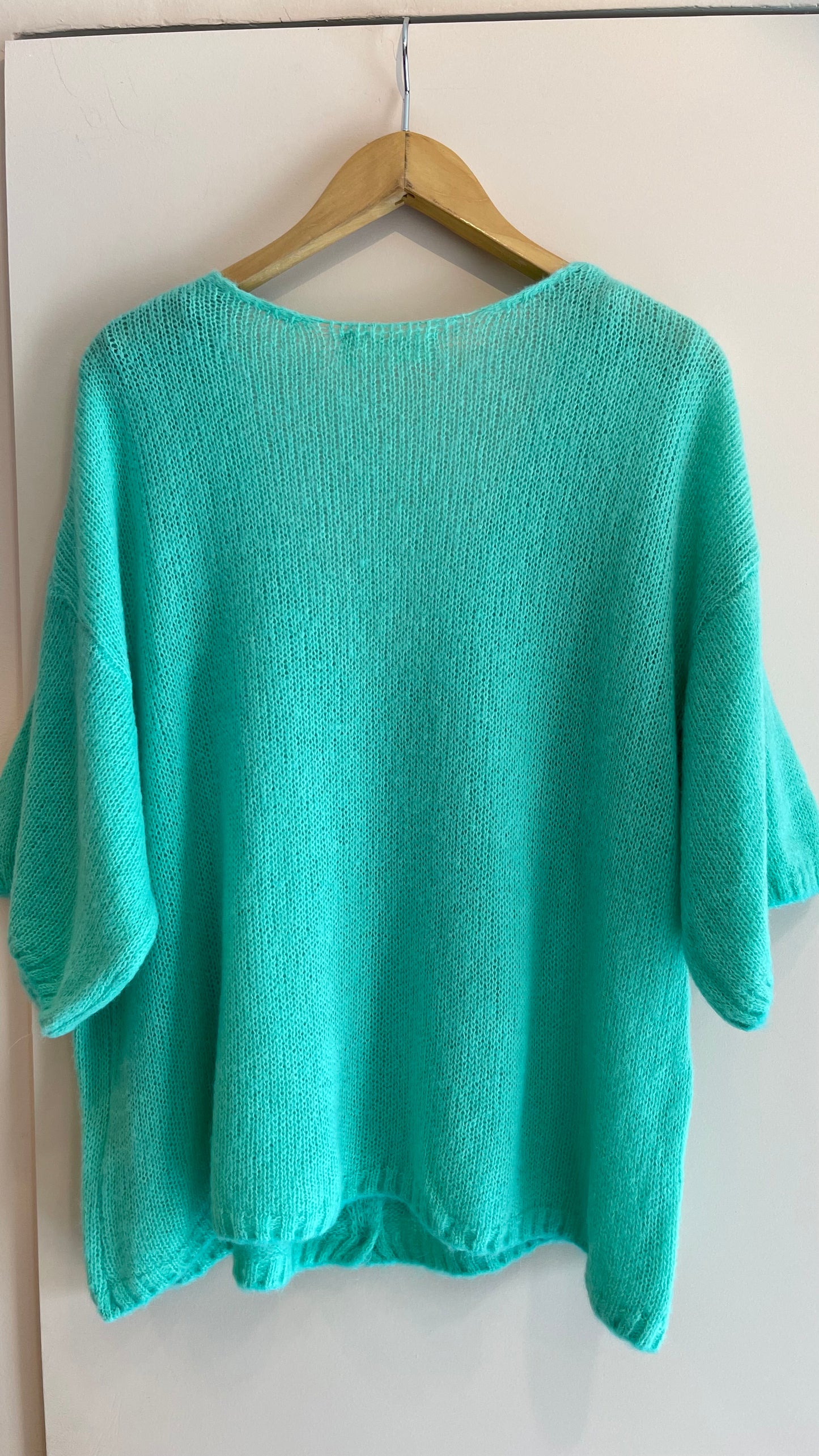 CHIARA | Short sleeve knitted coat