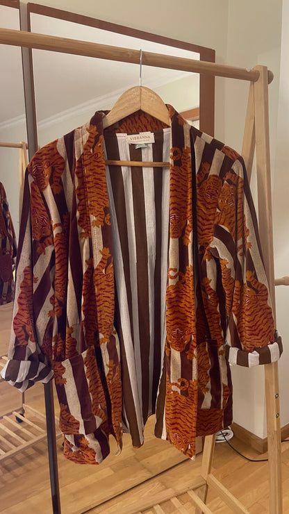 BROWN TIGER JACKET