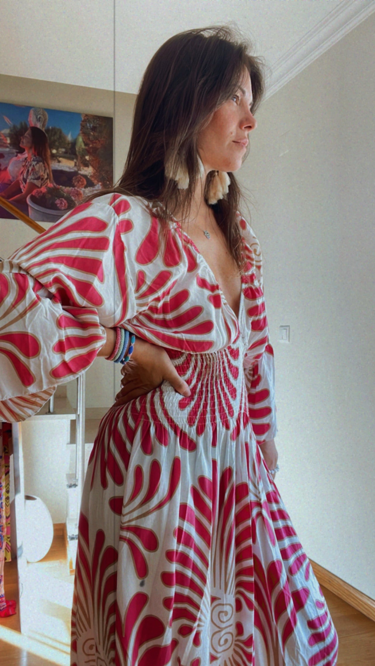 PALMA | Vestido largo estampado
