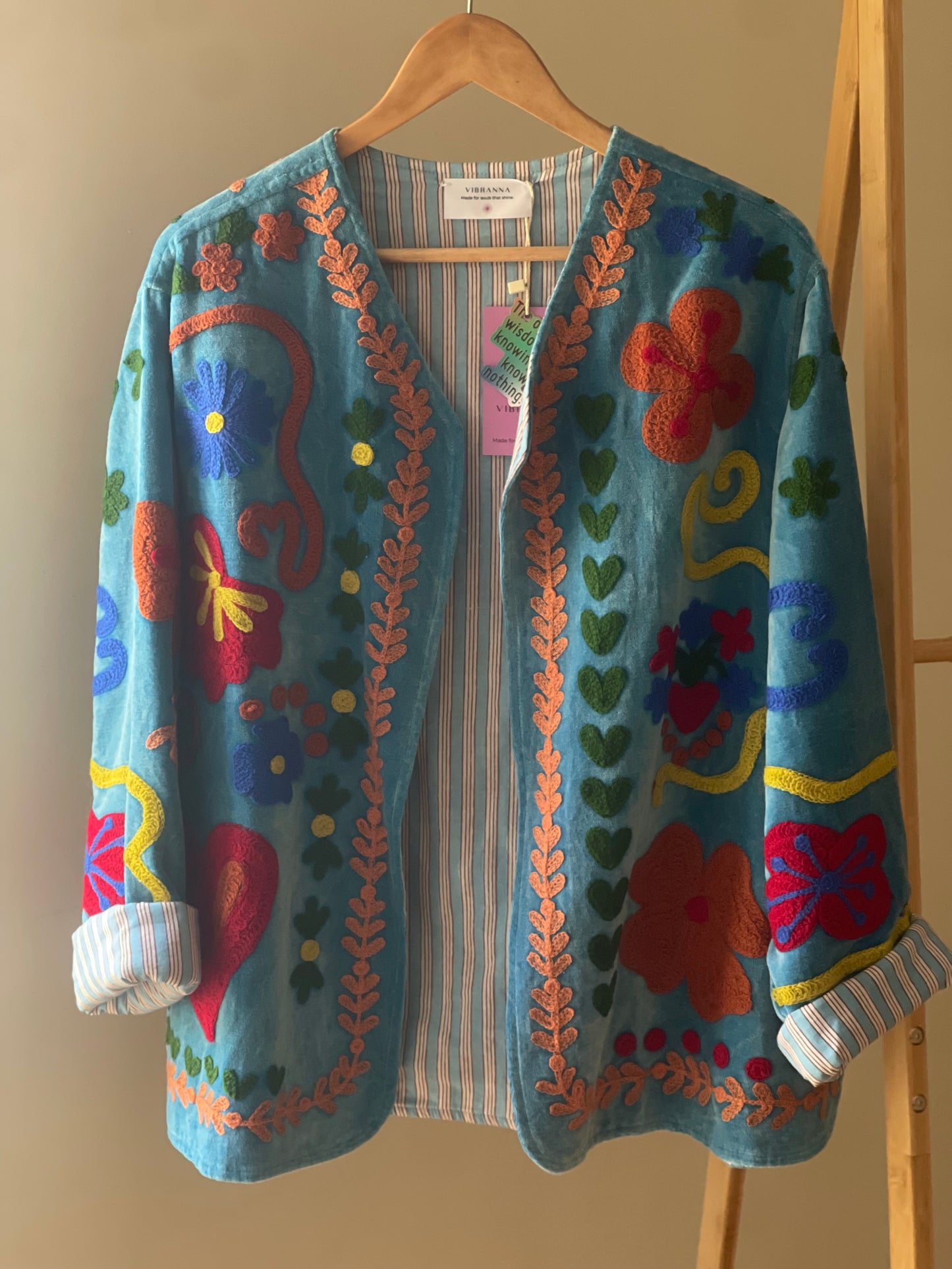 HEART BLOOM EMBROIDERED JACKET