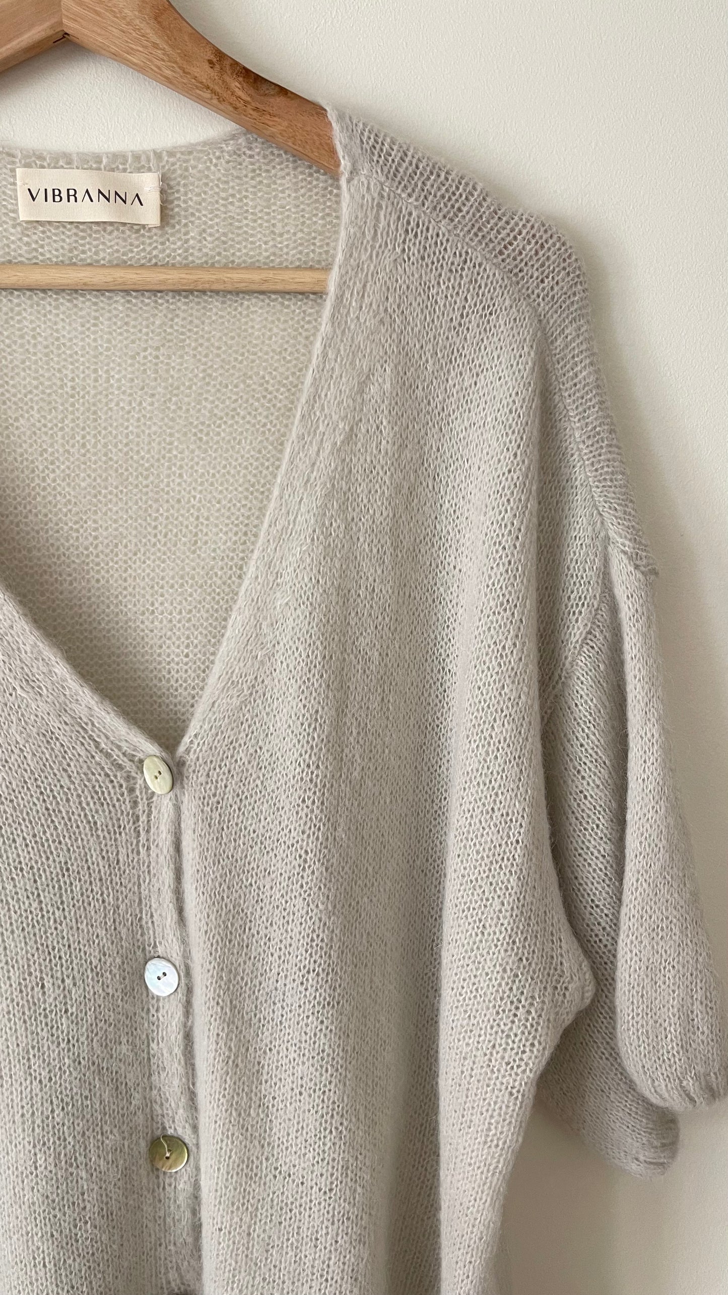 CHIARA | Short sleeve knitted coat