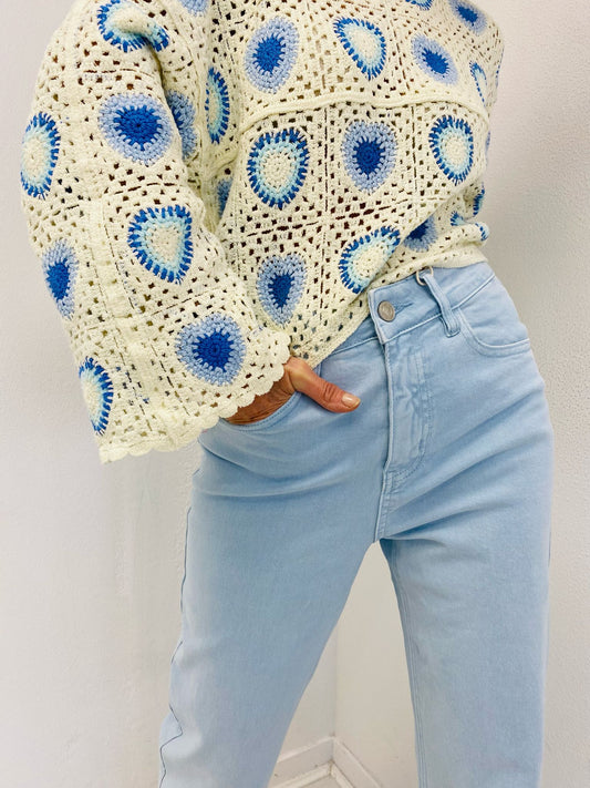 DROP | Camisola em croché com desenhos