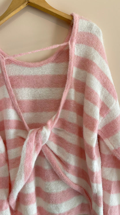 RAYAS | Striped knit open back