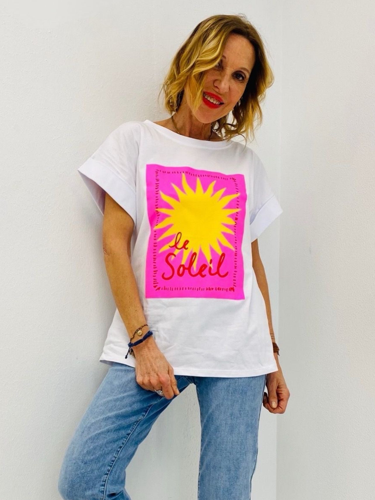 LE SOLEIL | T-shirt com sol estampado