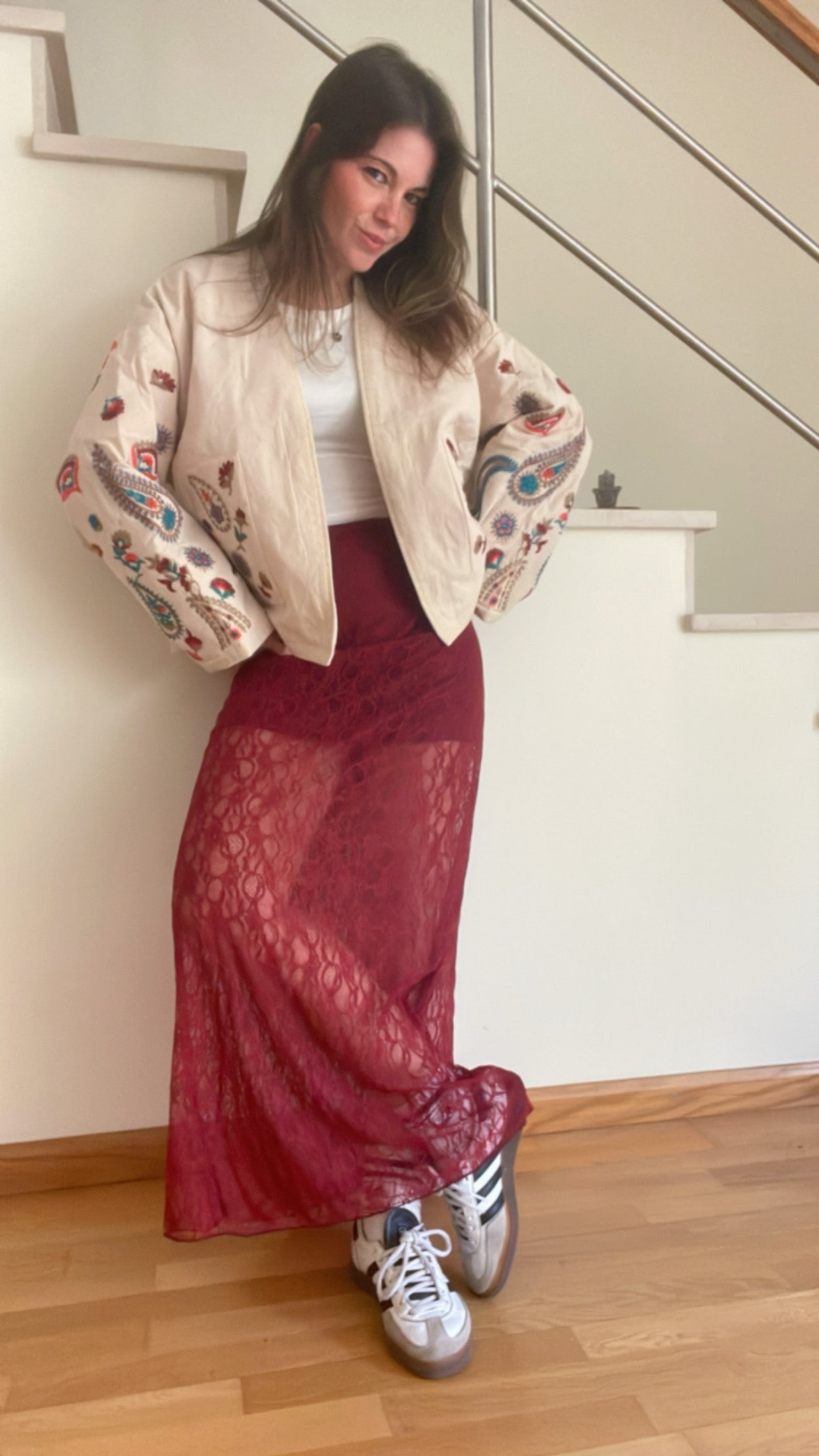 ÍNDIA | Saia Maxi em renda