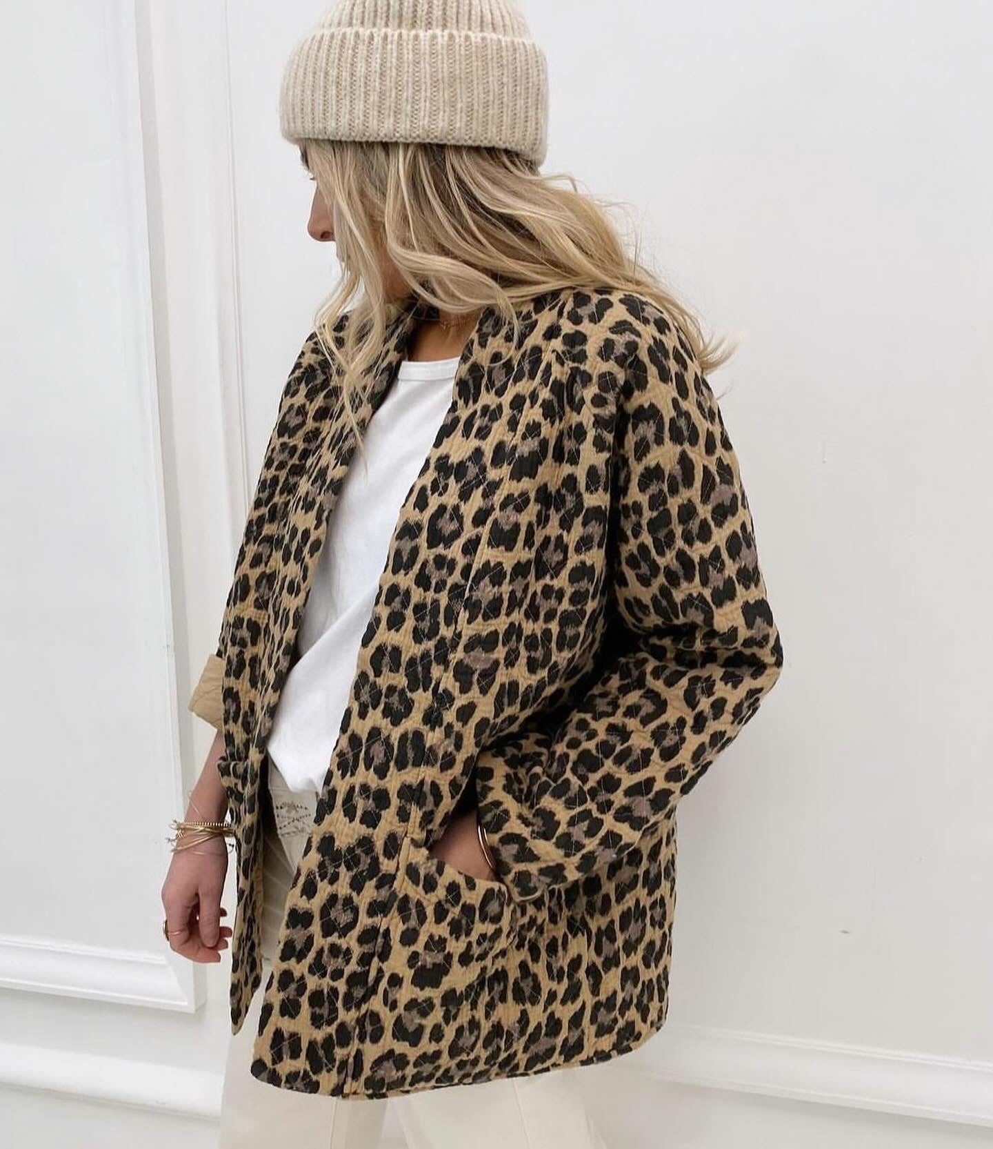 MILE | Animal print pocket jacket