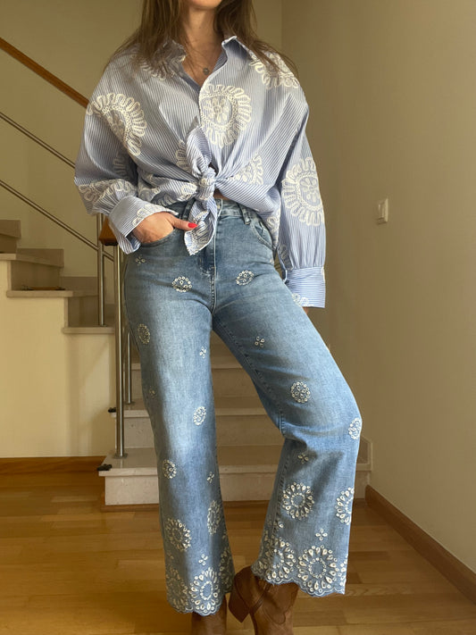 MANDALA | Jeans com bordados