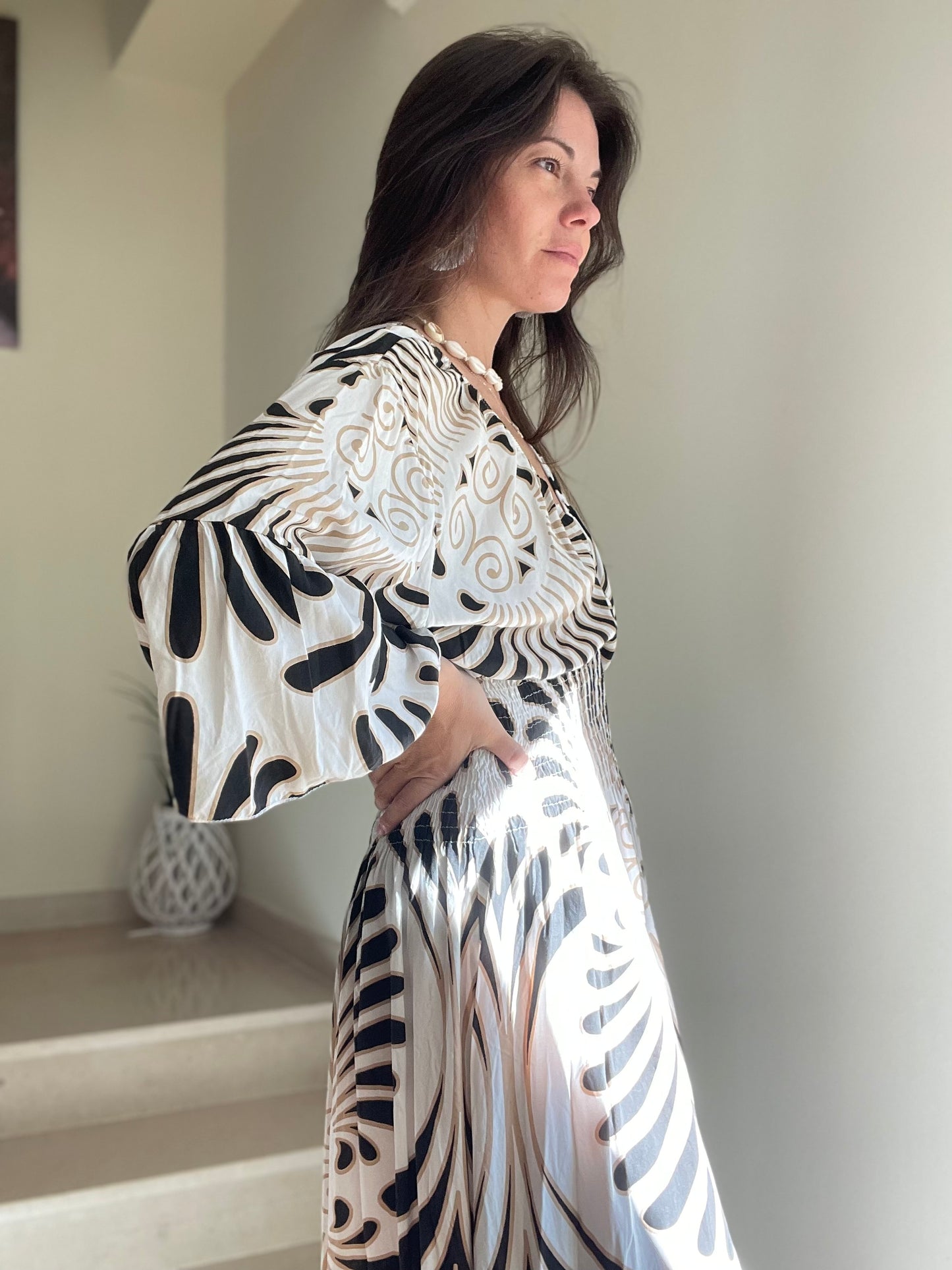 PALMA | Vestido largo estampado