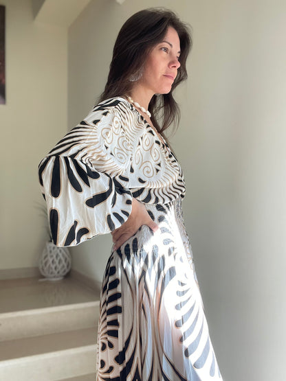 PALMA | Vestido largo estampado