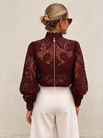 ODETTE GUIPURE BLOUSE