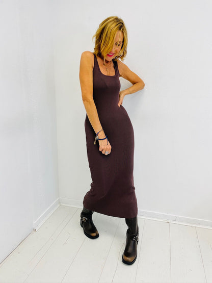 AMÉLIA | Vestido largo de canalé