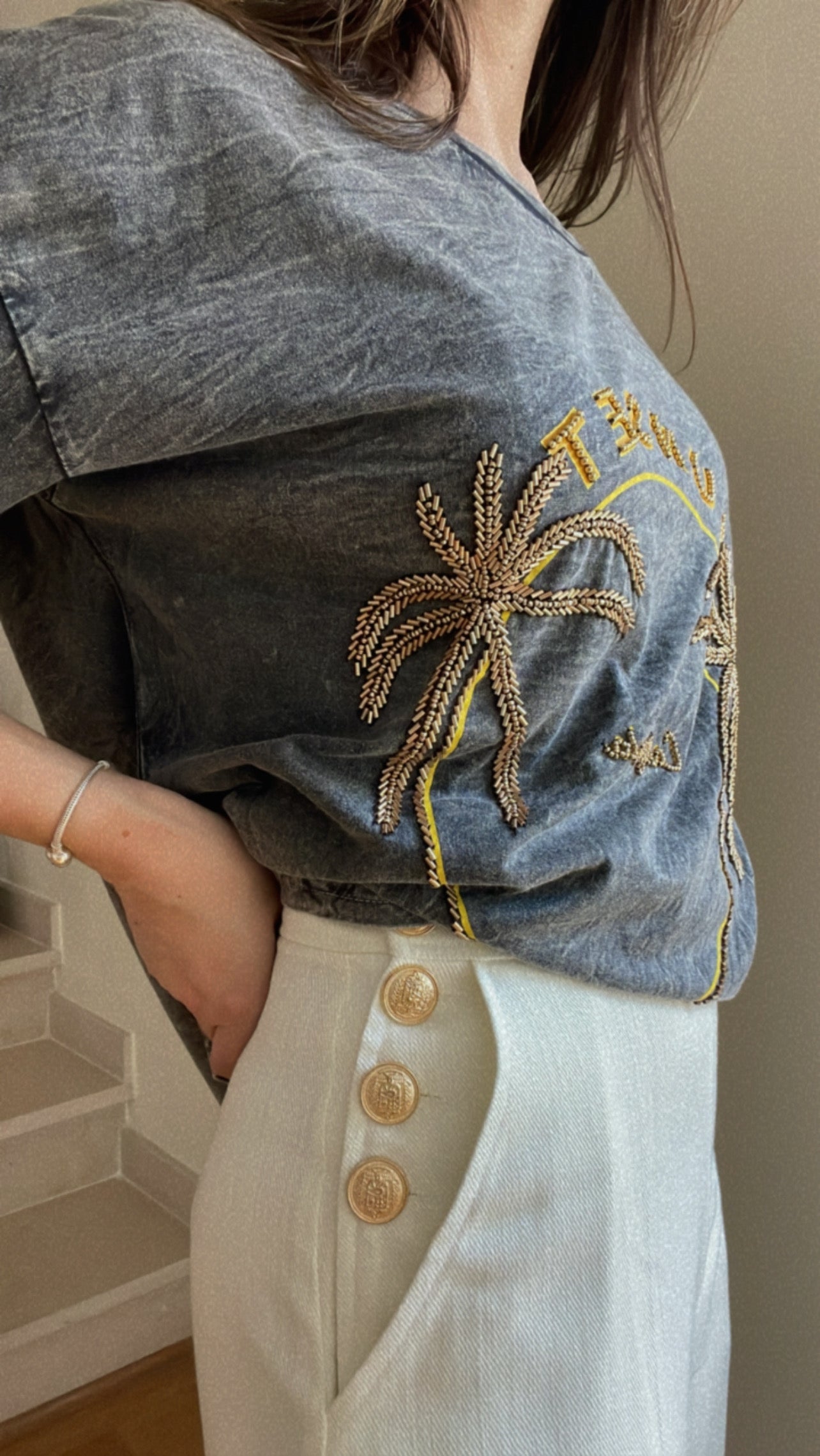 SUNSET | T-shirt with appliques