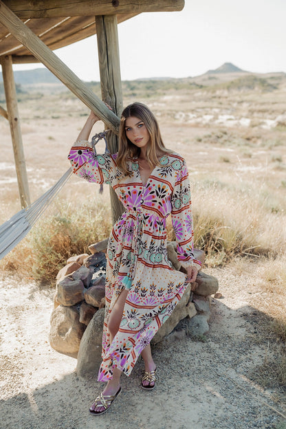 MEDITERRANEAN MAXI DRESS