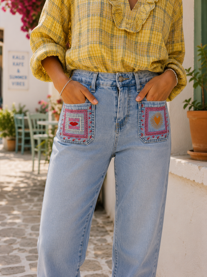 LUCKY CHARM JEANS - BLUE