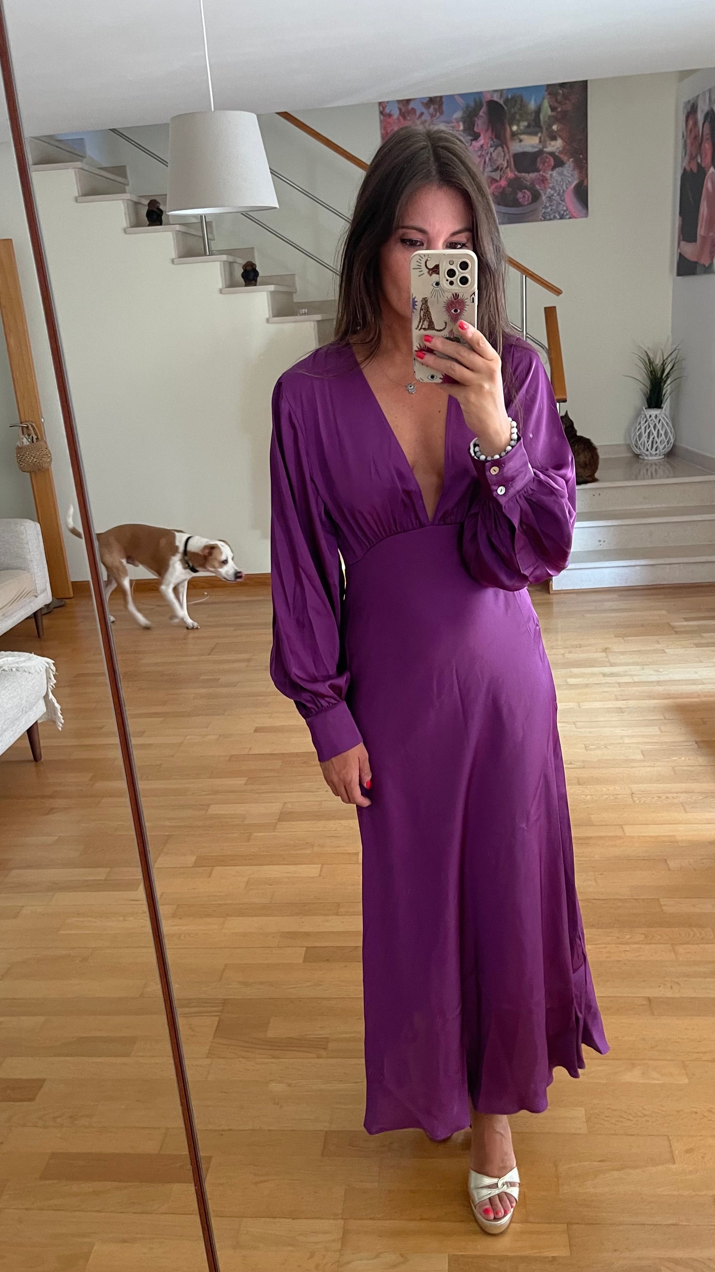 SATINADO | Vestido midi de satén