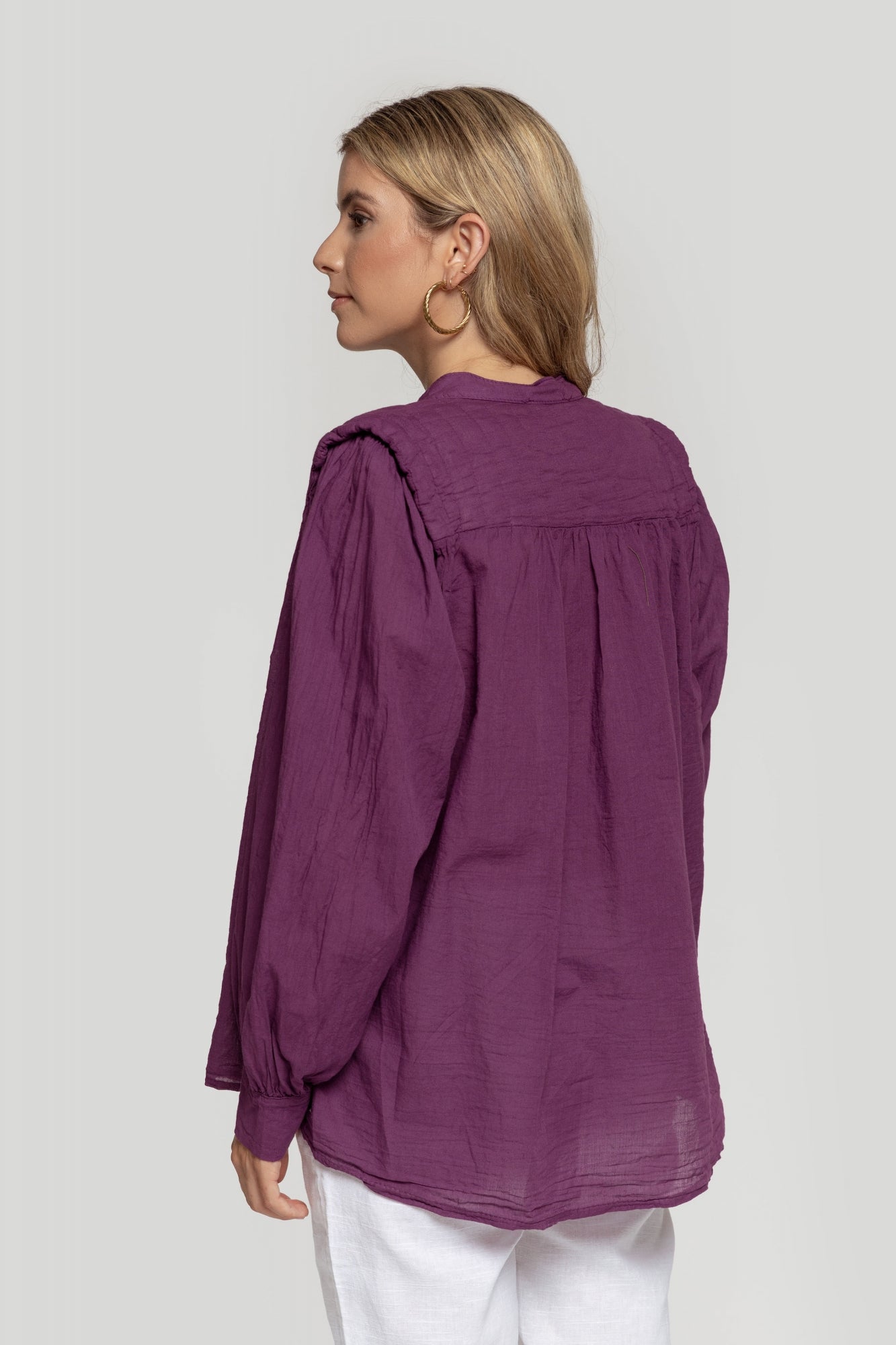 ADELE | Shirt with shoulder pads