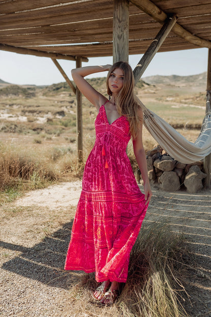 FLAMINGO MAXI DRESS