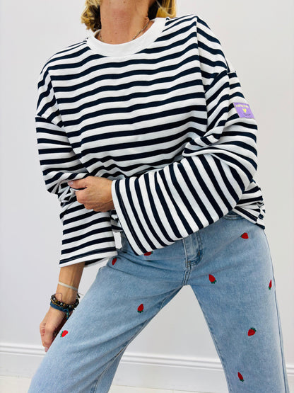 OCEAN STRIPES SWEATSHIRT