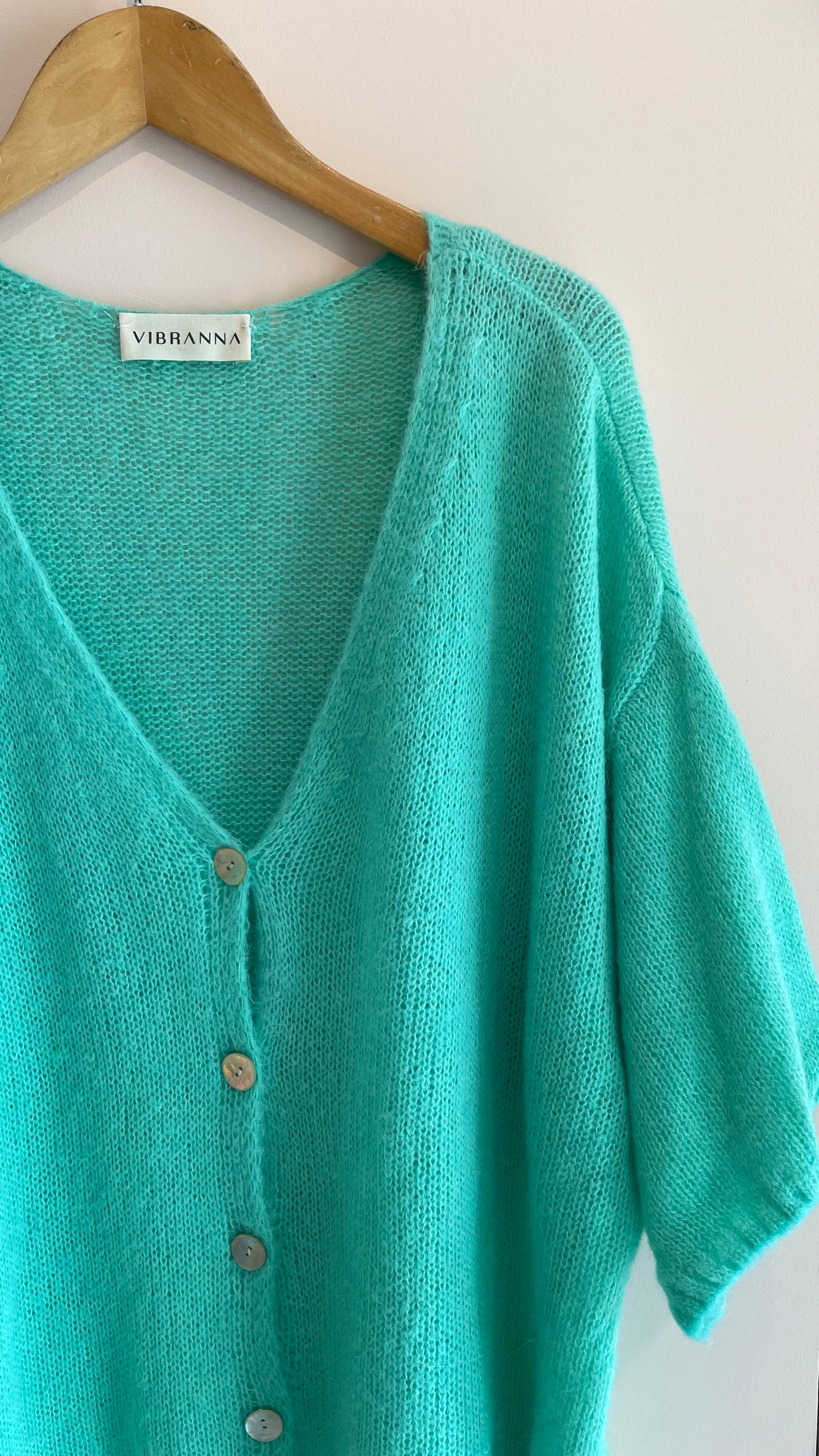 CHIARA | Short sleeve knitted coat