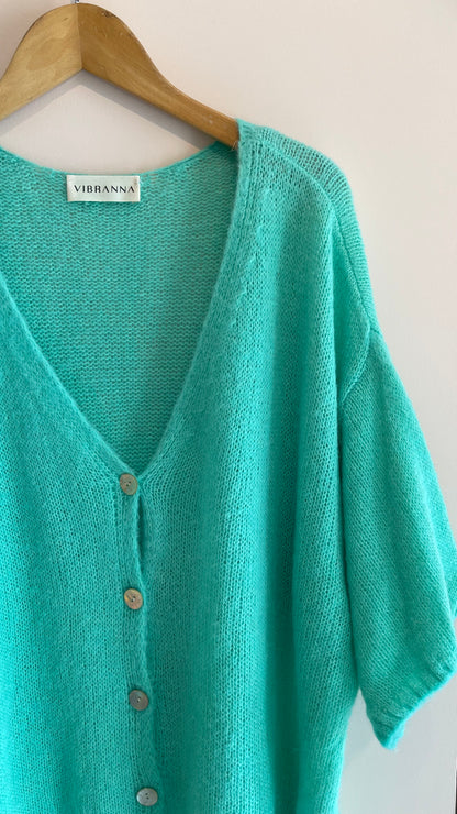 CHIARA | Short sleeve knitted coat