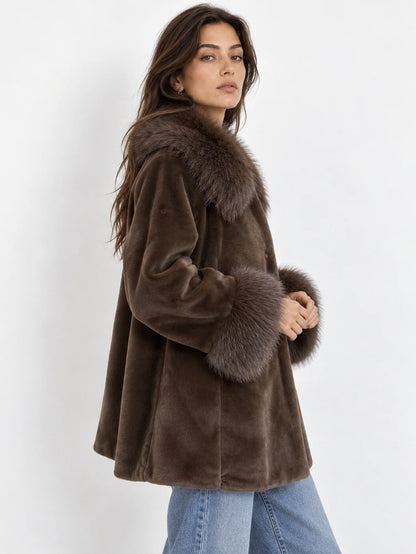 MONROE FAUX FUR COAT