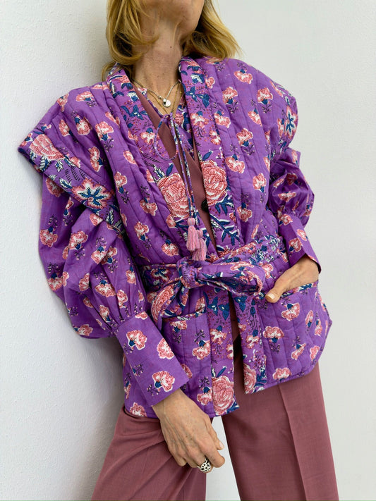 CHARLOTTE | Colete acolchoado floral