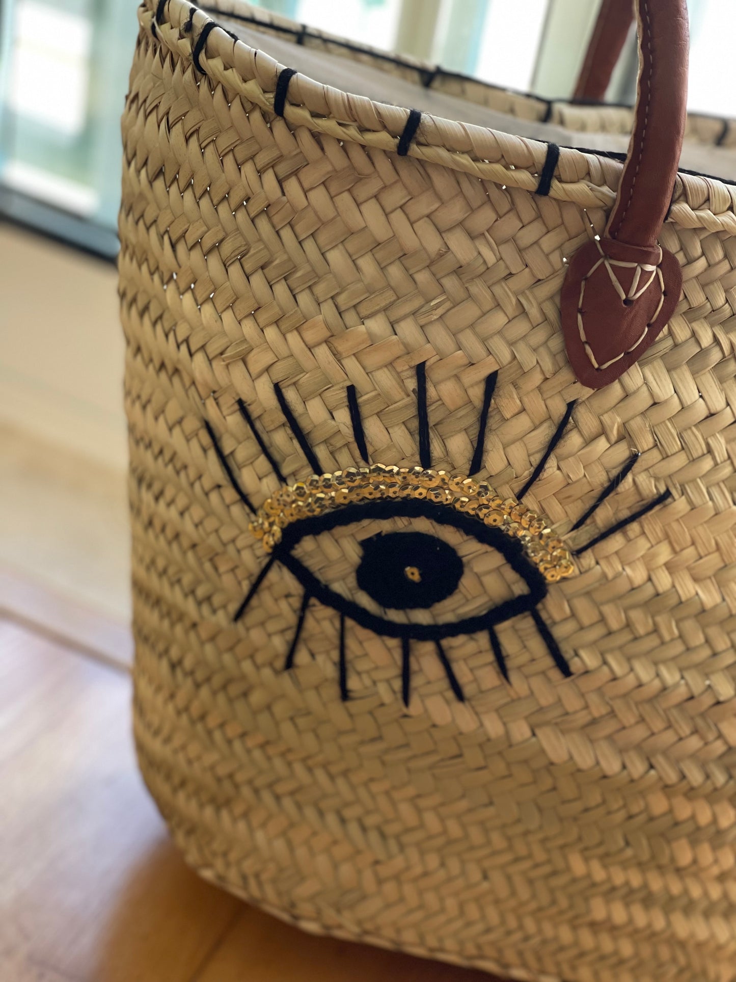 HAPPY | Straw bag
