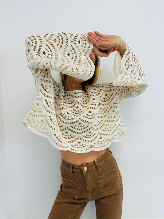 AURA | Blusa em crochet