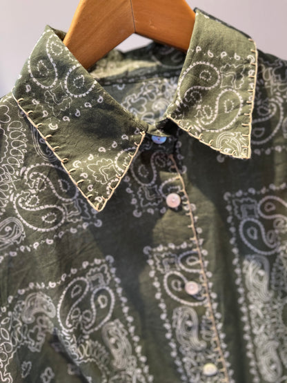 PLANET | Camisa estampada com bordados