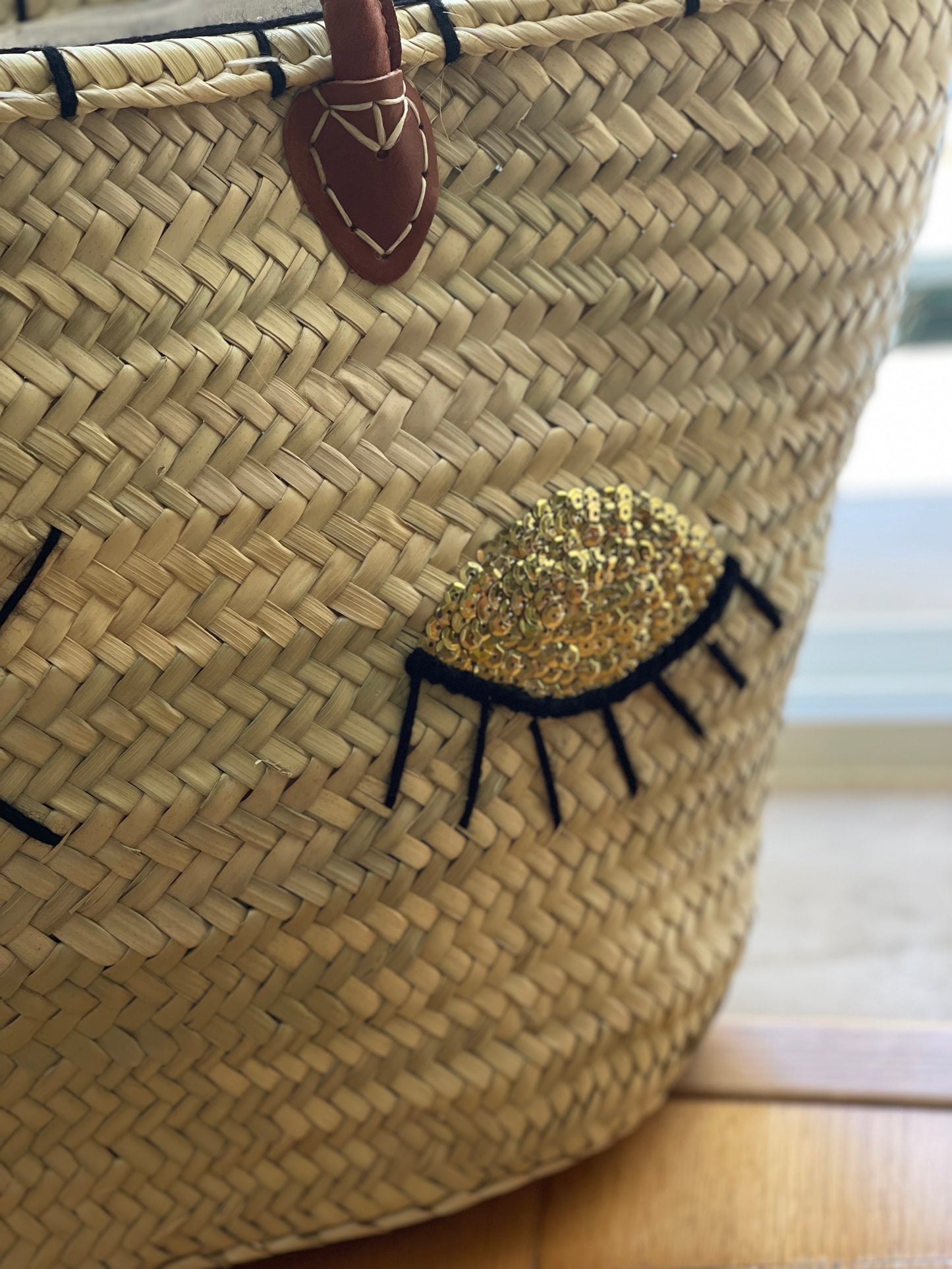 HAPPY | Straw bag