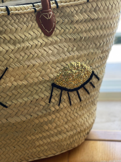 HAPPY | Straw bag