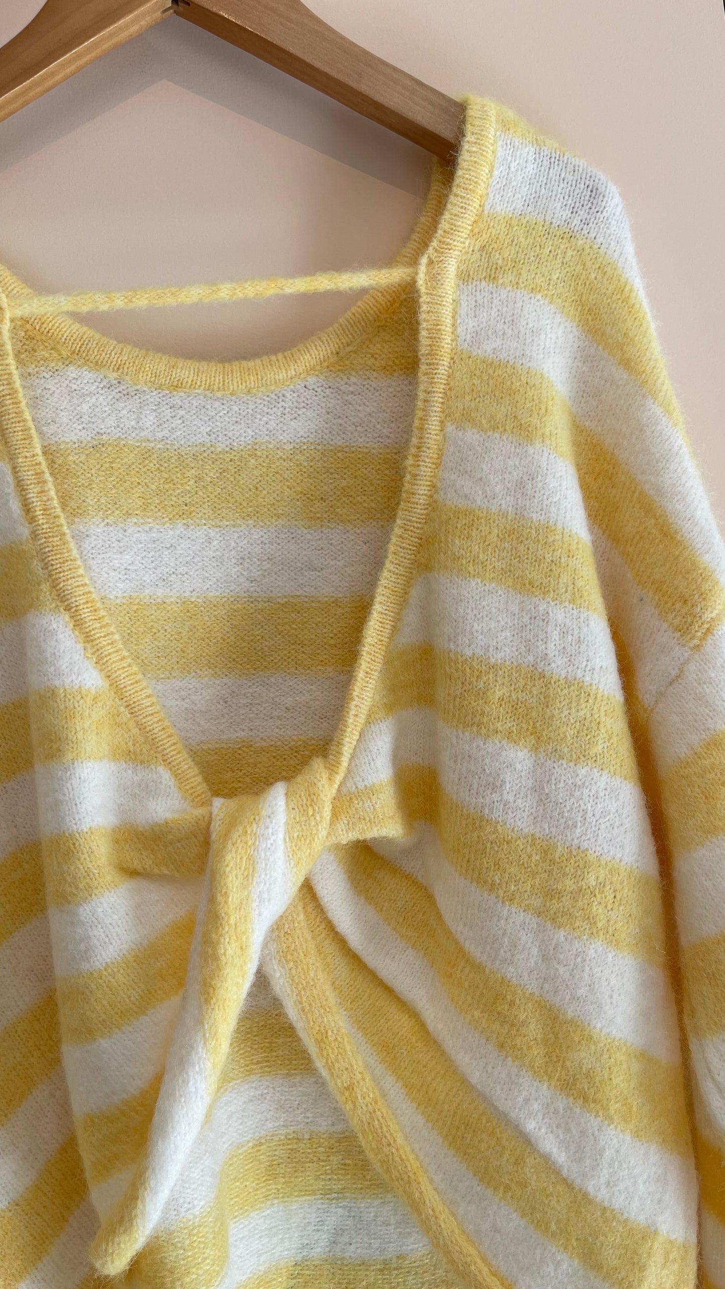 RAYAS | Striped knit open back