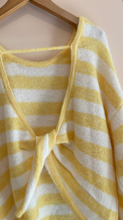 RAYAS | Striped knit open back