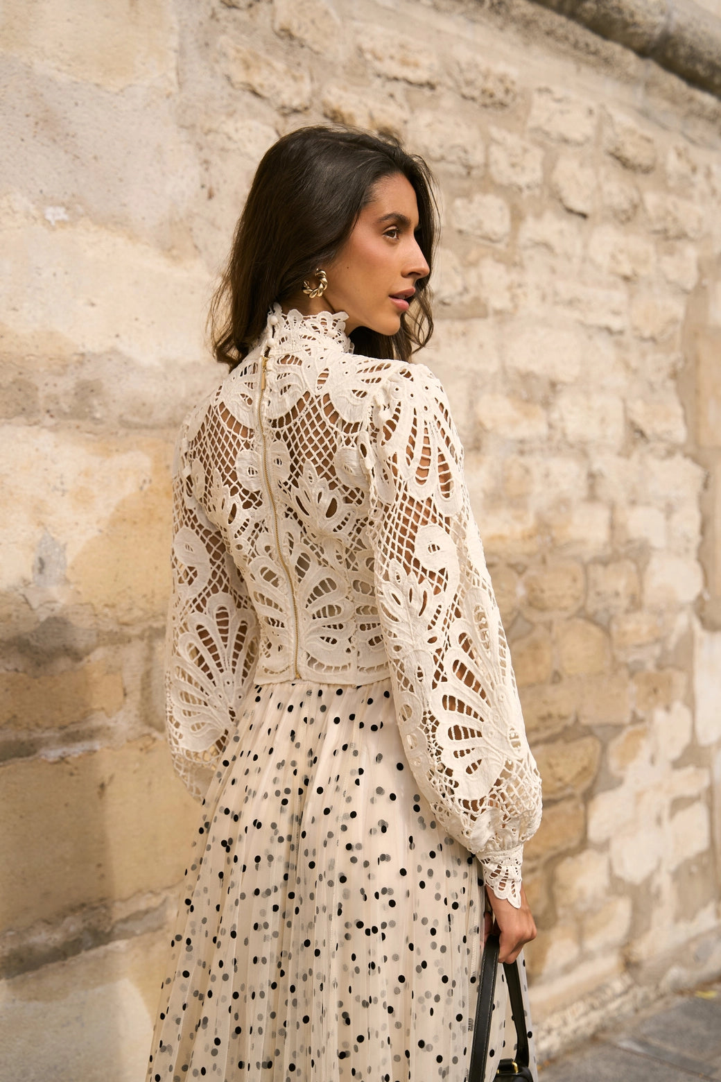 ODETTE GUIPURE BLOUSE