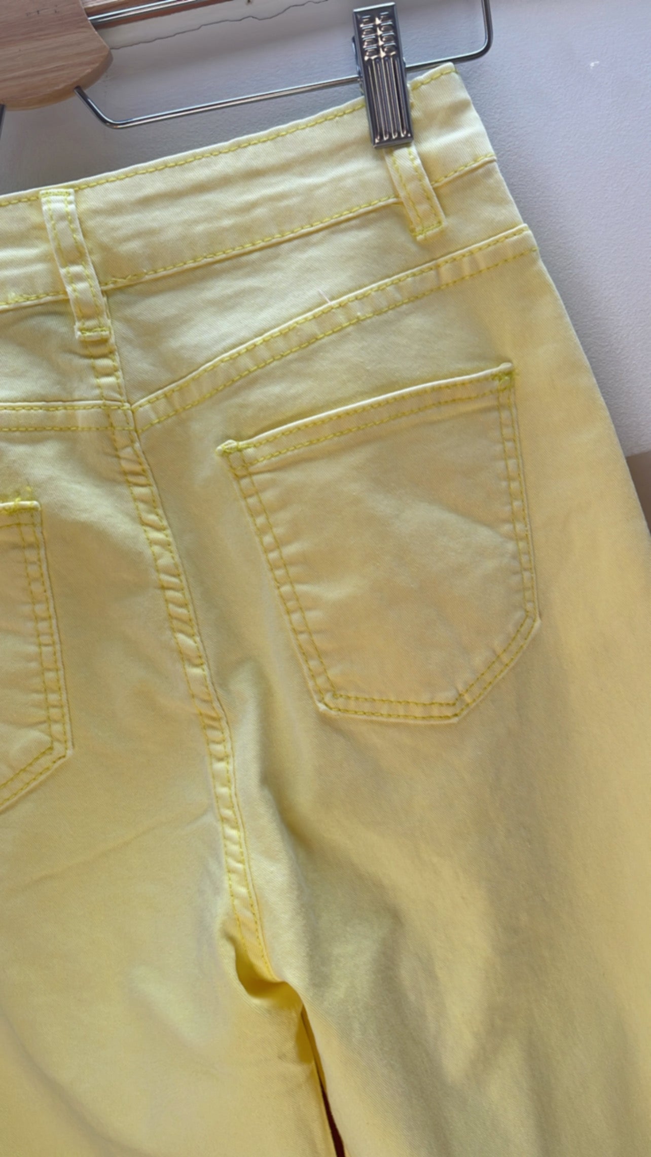 BIG SUN | Jeans wide leg amarelas