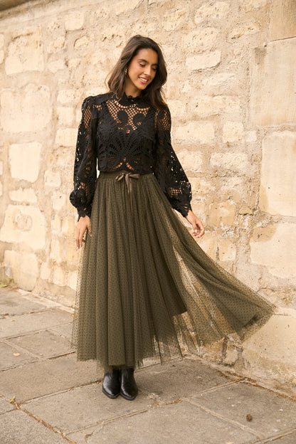 ODETTE GUIPURE BLOUSE