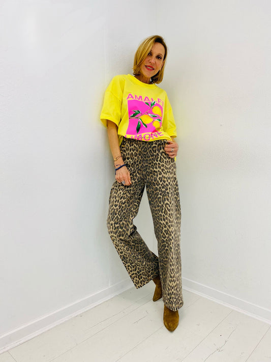 AMALFI LIMONE | T-shirt estampada colorida