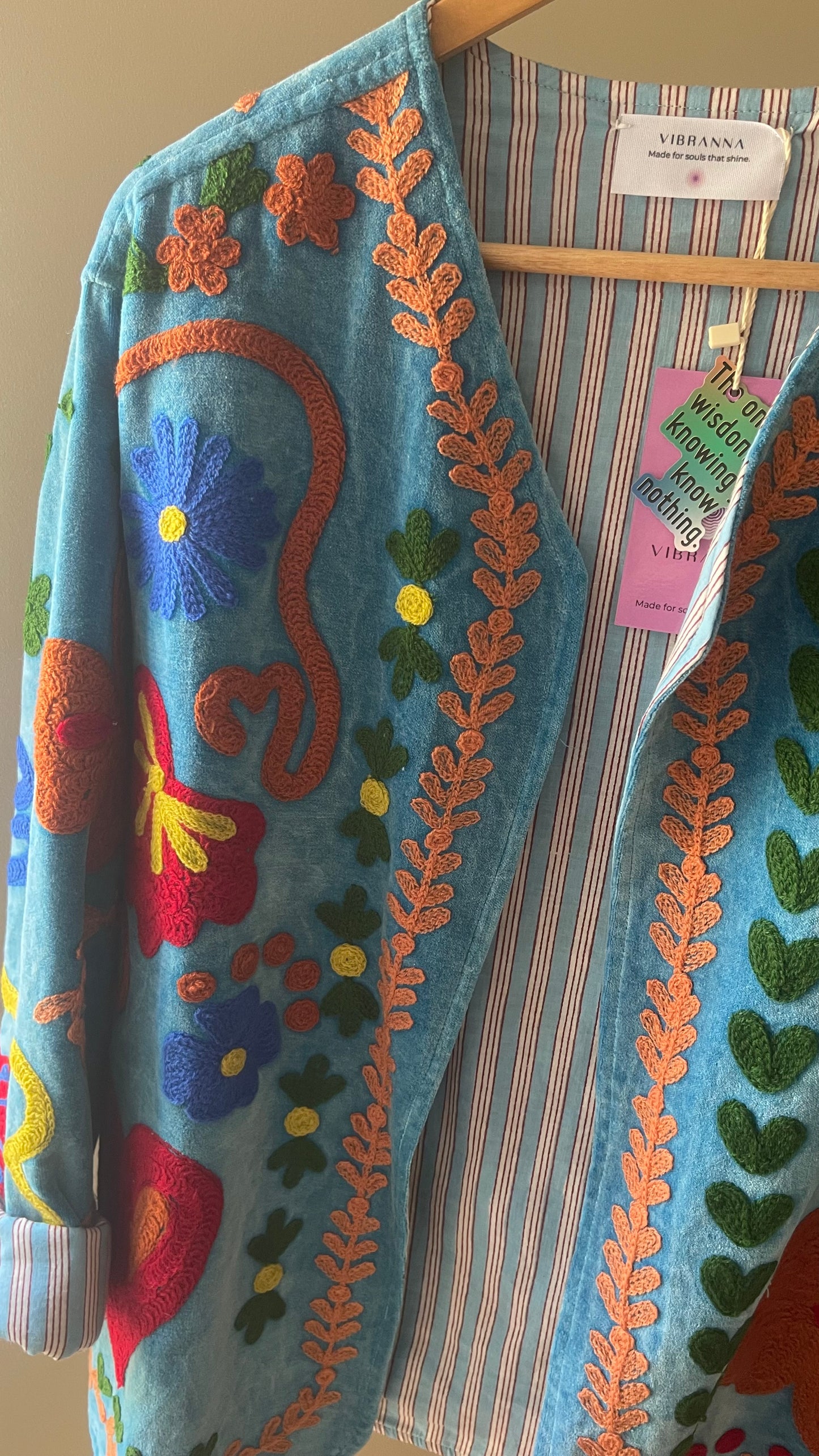 HEART BLOOM EMBROIDERED JACKET