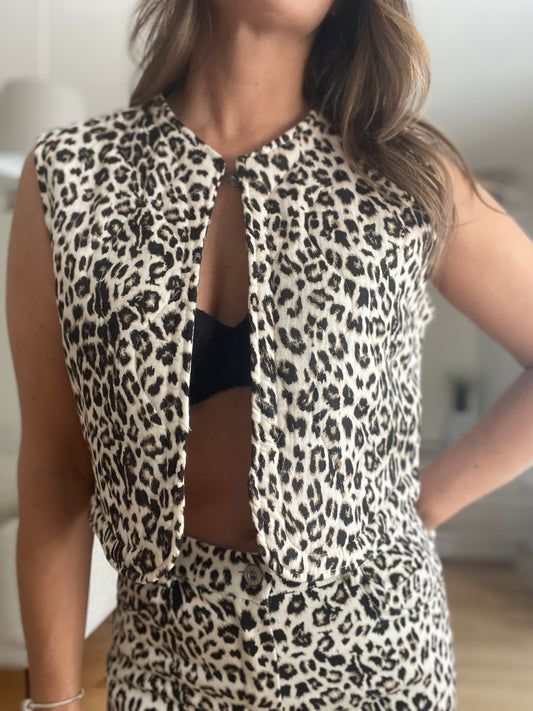 VICTORIA | Chaleco estampado animal