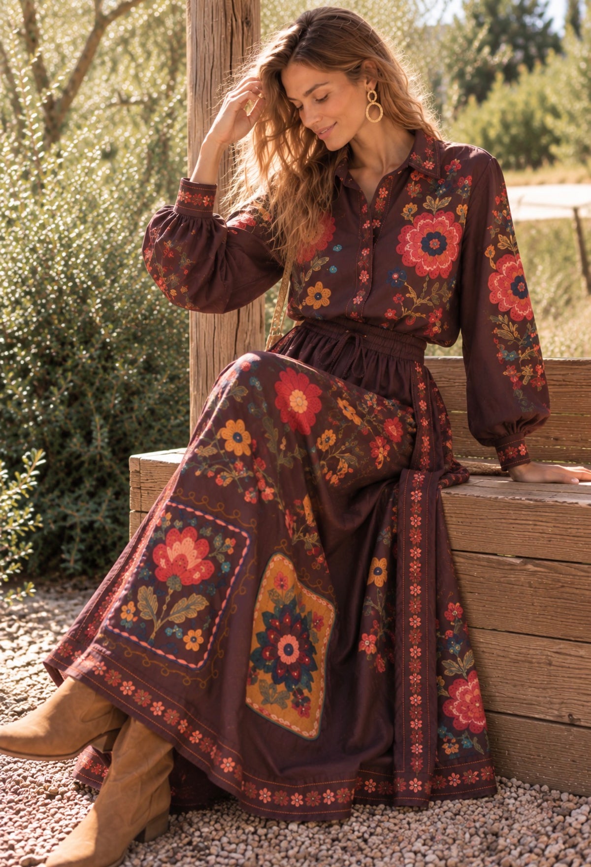 FOLK GARDEN SKIRT