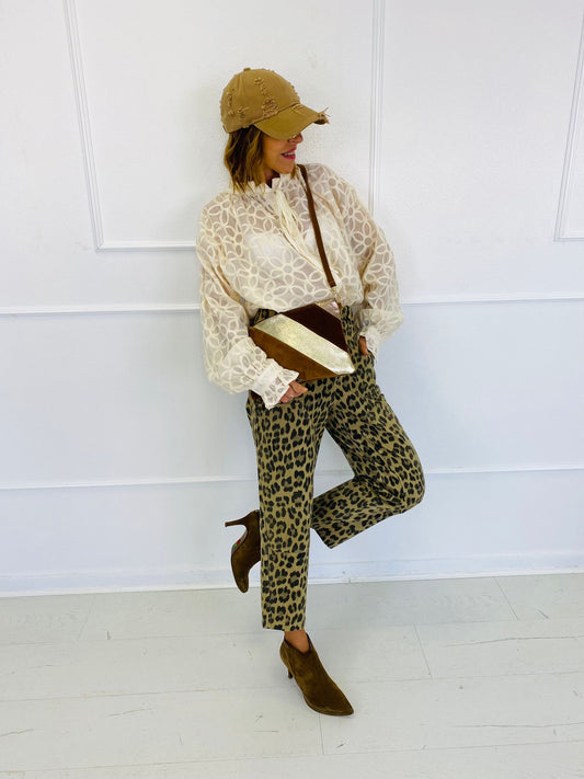PAOLA | pantalones con estampado animal