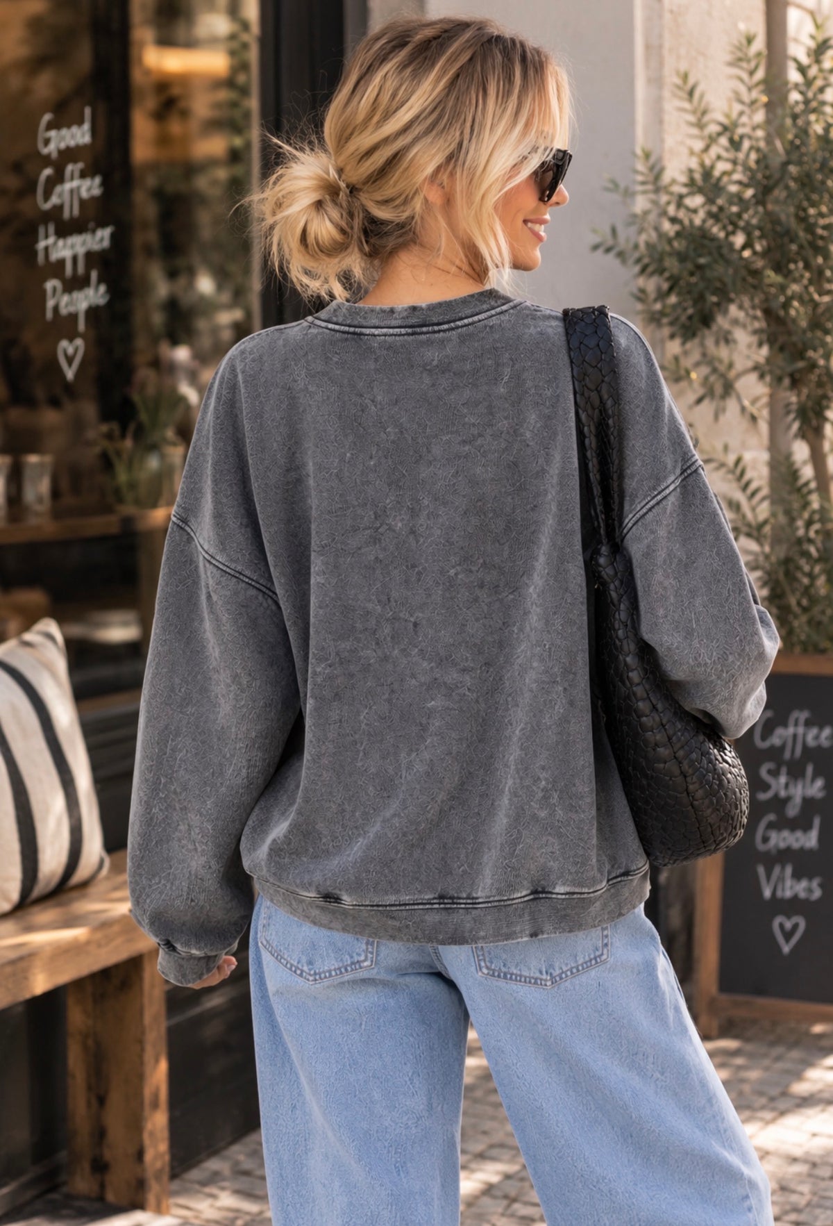 SOLO AMOR| Sudadera de algodón con paillettes