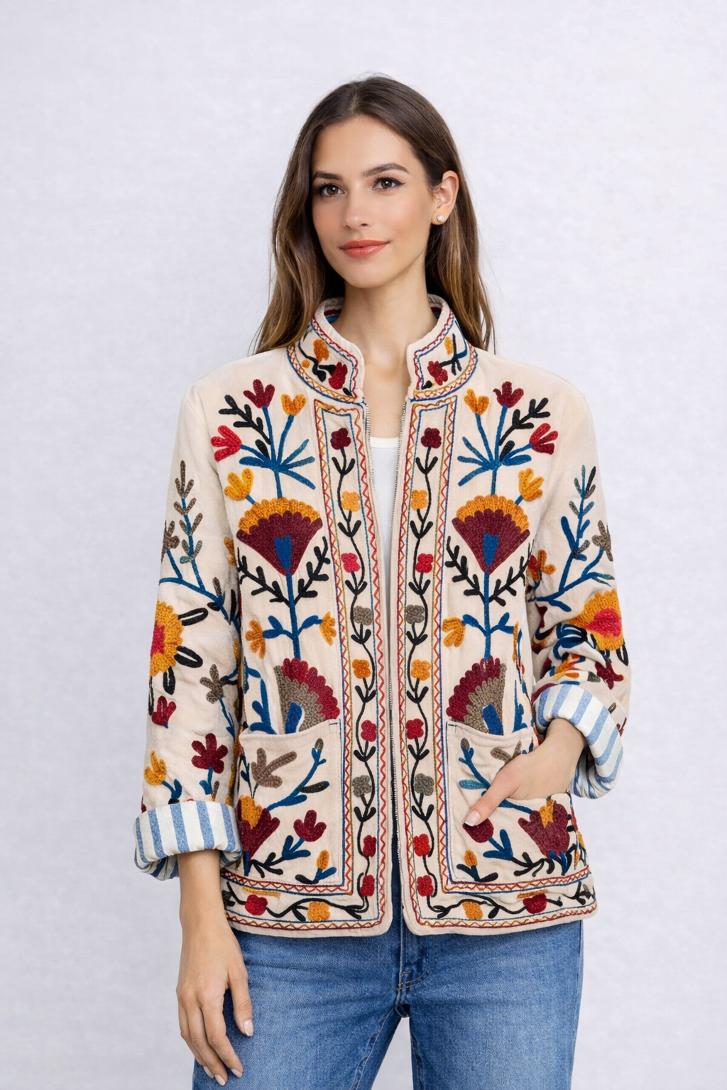 GOLDEN MEADOW EMBROIDERED JACKET
