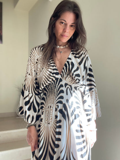 PALMA | Vestido largo estampado