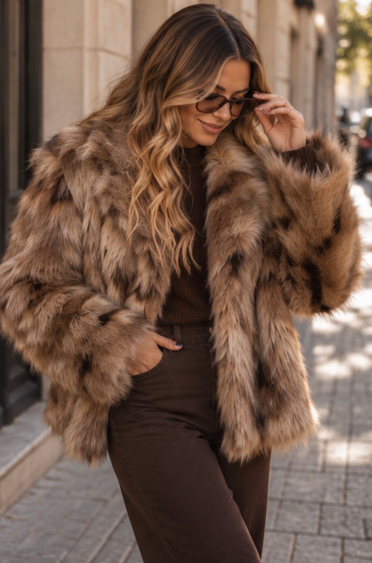 ASPEN FAUX FUR JACKET