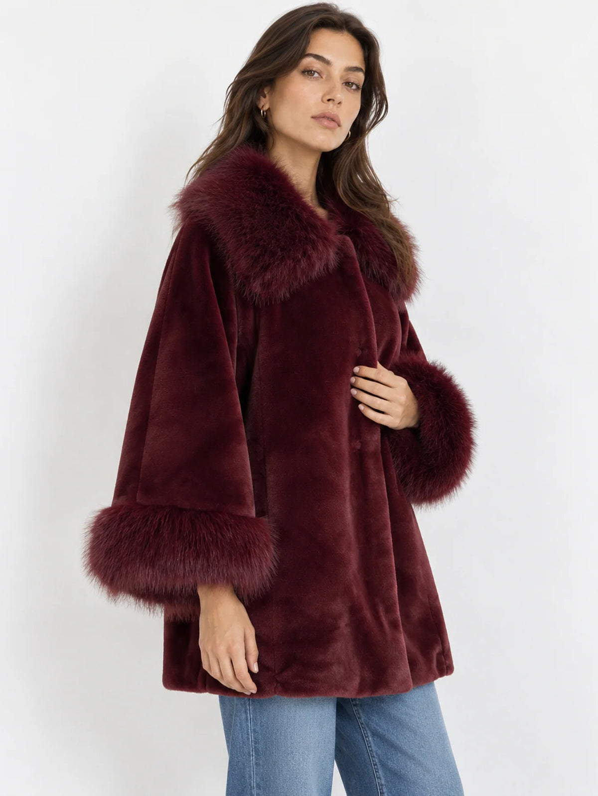 MONROE FAUX FUR COAT