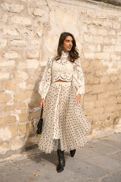 ODETTE GUIPURE BLOUSE