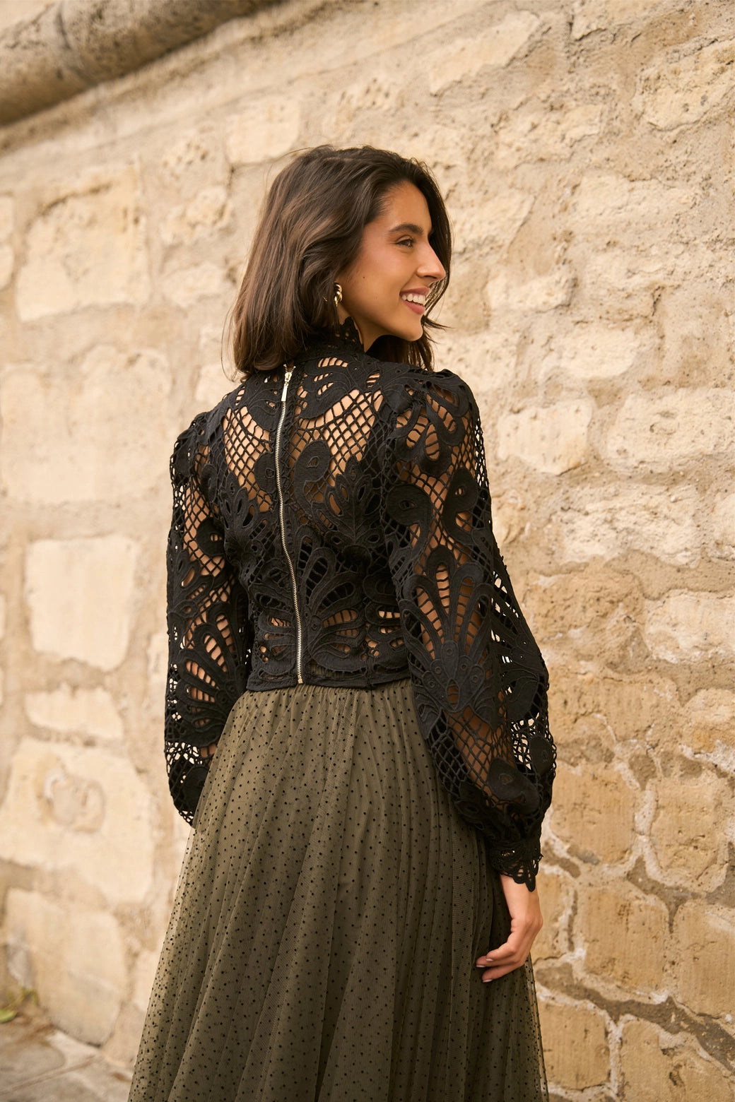 ODETTE GUIPURE BLOUSE