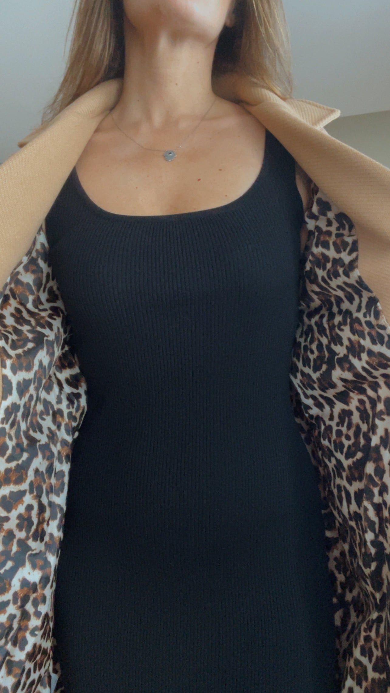 ADRIANE | Leopard-print lining coat