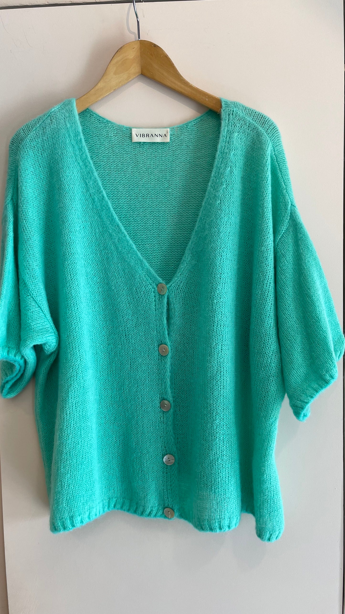 CHIARA | Short sleeve knitted coat